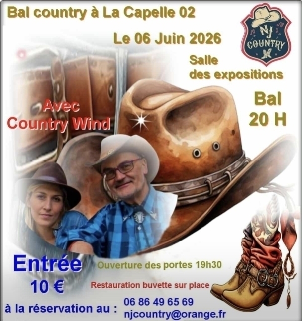 affiche bal country 2026